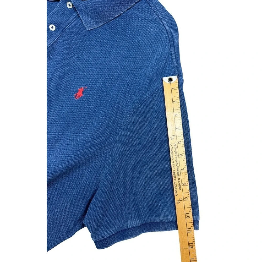 Polo Ralph Lauren Classic Fit Polo Shirt‎ Mens XXL Blue Cotton Short Sleeve